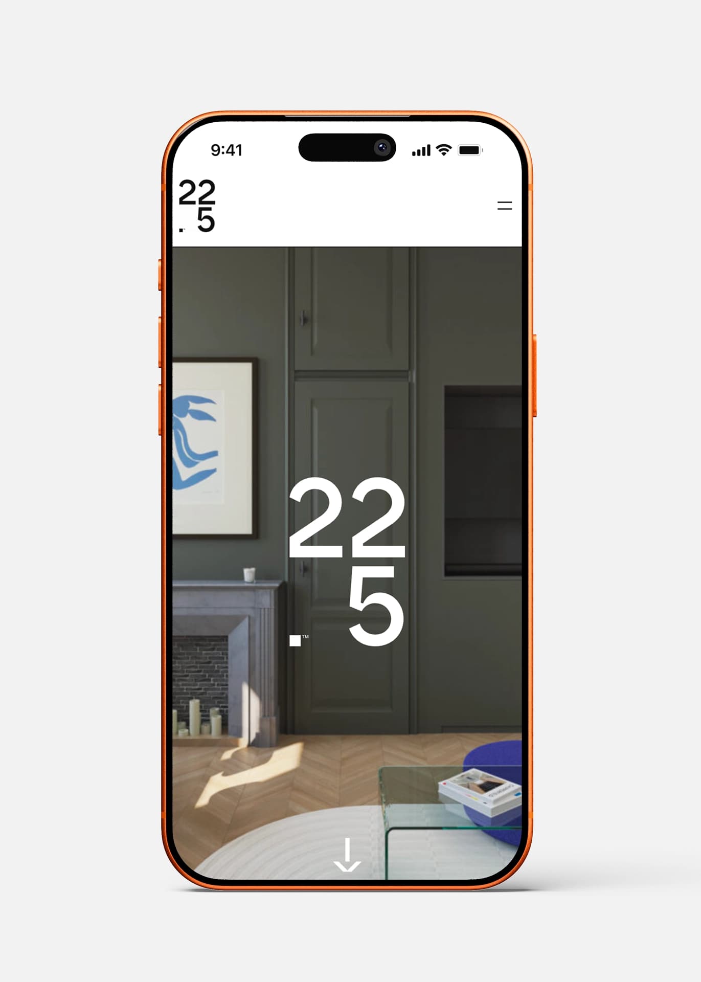 Mockup iPhone 22point5 - Accueil