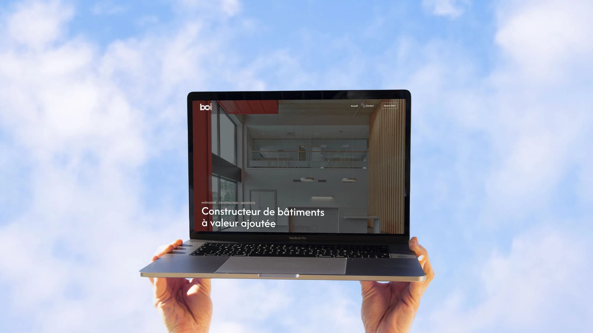 Mockup BCI Construction - Accueil