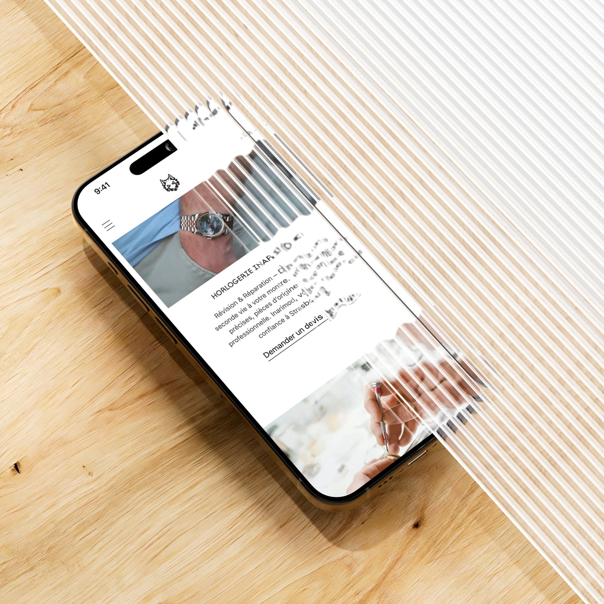 Mockup iPhone Inari - Accueil
