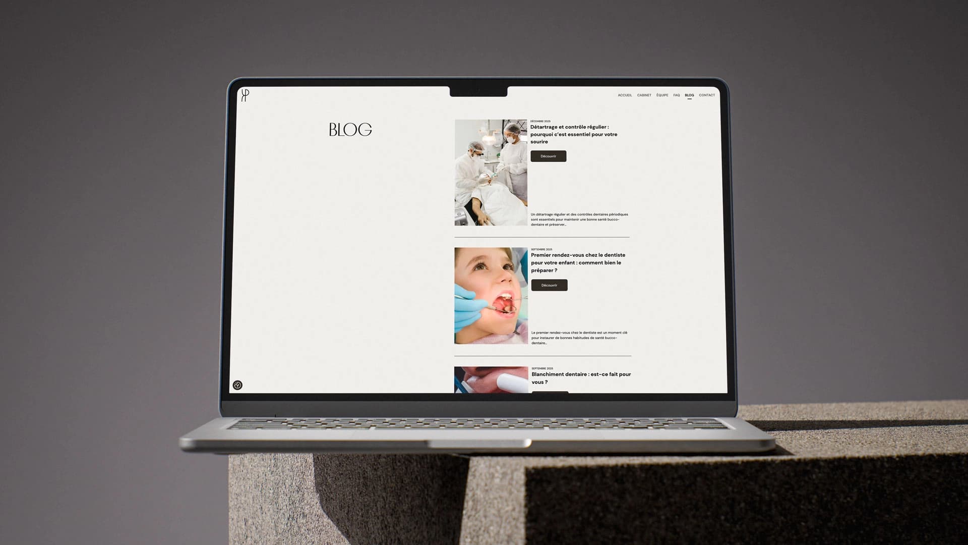 Mockup Cabinet Dentaire de la Paix - Blog