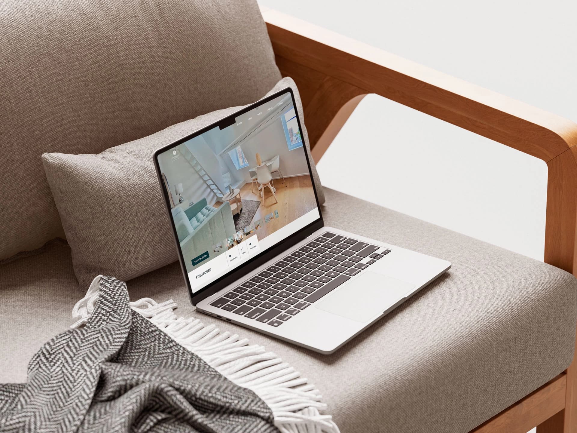 Mockup Immobilière des XV - Produit